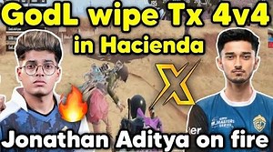 5.8K views · 179 reactions | New Godlike welcome Tx in Hacienda 4v4 fight  Jonathan Aditya Zgod on fire  | Jonathan Gaming | Facebook