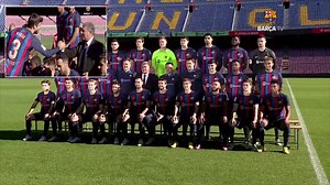 Última foto oficial del Barça con Piqué