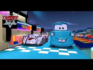 Cars Fast as Lightning - Tow Mater (Tokyo) vs Shu Todoroki