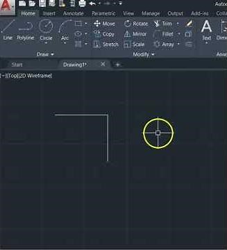 How to use fillet command Autocad #autocaddrawing
