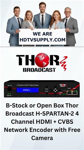 B-Stock or Open Box Thor H-SPARTAN-2 4 Channel HDMI + CVBS Network Encoder with Free Camera