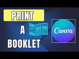 How to Print a Booklet from Canva | Canva Tutorial