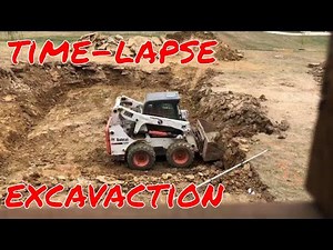 Bobcat S650 Time-lapse of in-ground pool excavation