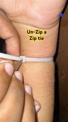 How to unzip a zip tie easily #youtubeshorts #shortsfeed #knots