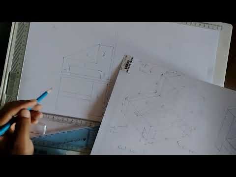 First Angle Orthographic Projection Continued. #drawing #mechanical #autocad