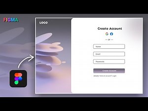 Interactive Signup Page Design in figma | Design a signup form figma