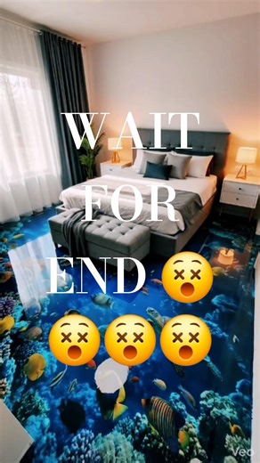 “This Bedroom Floor Looks Like the Ocean… Wait Till the End 😳🌊” #epoxy #oceanepoxy #beforeandafter
