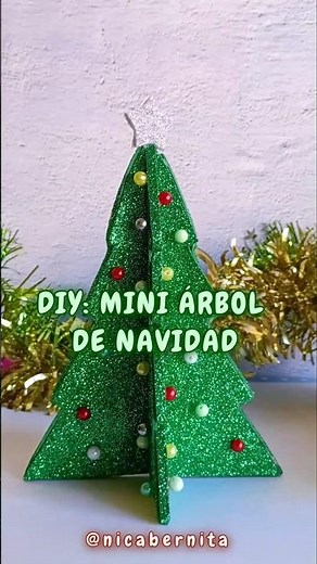 DIY: CÓMO HACER UN MINI ÁRBOL NAVIDEÑO🎄MANUALIDADES DE NAVIDAD para DECORAR #diy #manualidades