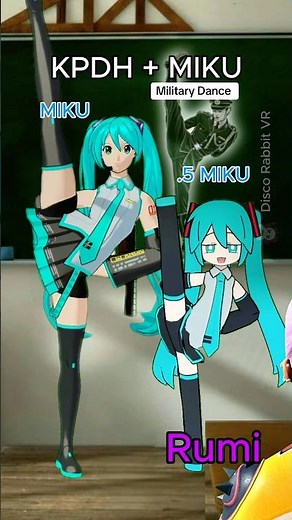 Kpop Demon Hunters + Miku vs Drake #militarydance #kpdh #miku #vrchat #fyp