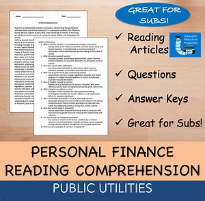 Public Utilities - Economics & Personal Finance - Reading Comprehension