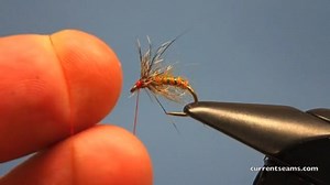 Squirrel and Ginger Caddis Emerger