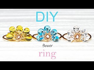 Wire Flower Ring✿Summer Jewelry | Easy Ring | Wire Ring | Wire Jewelry | Handmade | DIY | Tutorial