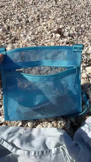 Must have Amazon products for the beach! If you’re a shell hunter like myself, you need these bags. Perfect for rinsing the sand off the shells, hang to dry and boom off to the next adventure you go! #shellbag #amazonfinds #amazoninfluencer #beach #seashells