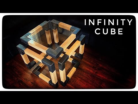 Wooden Infinity Cube Table