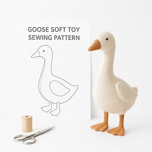Goose Plush Sewing Pattern | DIY Stuffed Animal Template (2 PDF) - Etsy