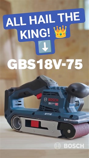 The NEW King of Belt Sanders? 👑 GBS18V-75 #shorts