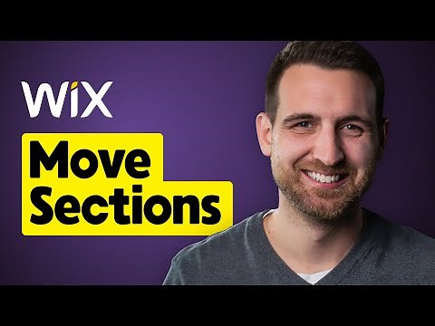 How to Move Sections on Wix