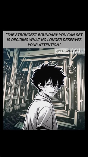 set clear boundries#anime#solitude#poetry#poets#quotes#ytshorts#shorts#motivation#discipline#moveon