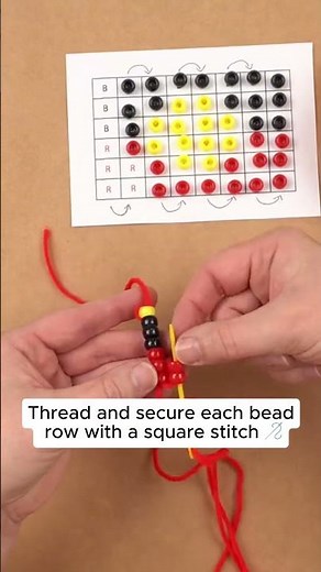 Beaded Aboriginal Flag Art Activity ❤️💛🖤