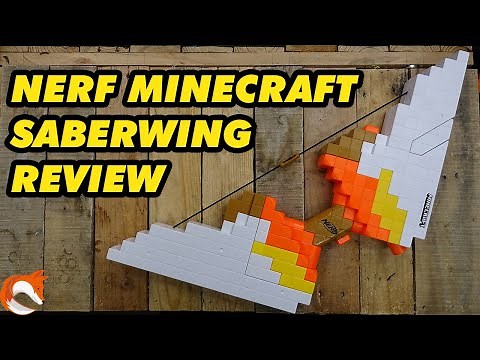REVIEW: Nerf MineCraft SaberWing Bow It's HUGE