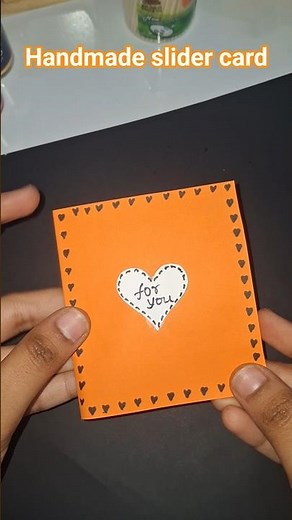 Pull to reveal magic ✨ handmade slider card 😍 #shorts #viral #craft #gift