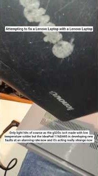 Attempting to fix a Lenovo Laptop with a Lenovo Laptop