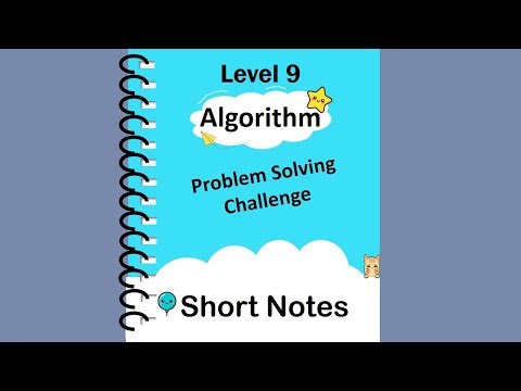 Algorithm Level 9 Explained Clearly 🔥 | Advanced Problem Solving #AlgorithmLevel9