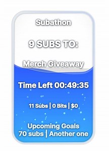 Twitch Subathon Timer Overlay | Goals & Totals | EASY INSTALL | CUSTOMIZABLE | Liquid Animation | Streamelements - Etsy UK