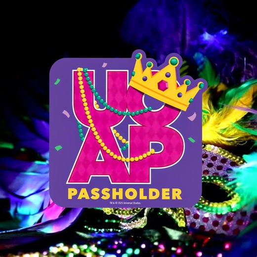 UOAP Mardi Gras 2026 Sticker | 4" Universal Studios Orlando Passholder Magnet Look-a-like - Etsy Canada