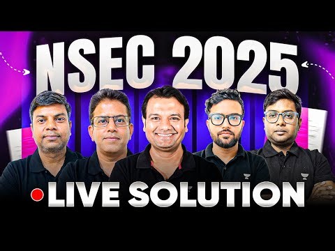 NSEC 2025 Live Solution & Analysis #nsec #chemistryolympiad