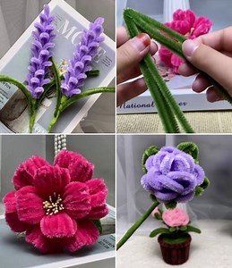 470K views · 657 reactions | Easy Flower Craft Decor using Pipe Cleaner :) | Quilling Made Easy | Facebook