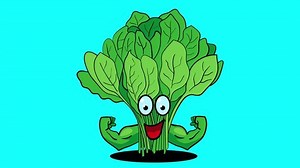 Cartoon Character Spinach Muscular Hands Motion Stock Footage Video (100% Royalty-free) 3395780801 | Shutterstock