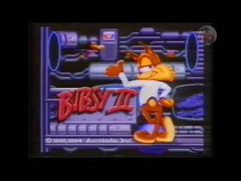 Bubsy 2 (1994) - Video Game Advertisement - Super Nintendo + Sega Genesis & Mega Drive [Accolade]