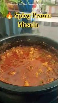 Spicy Prawn Masala 🦐 Easy South Indian Style Curry #shorts #prawns #southindianfood