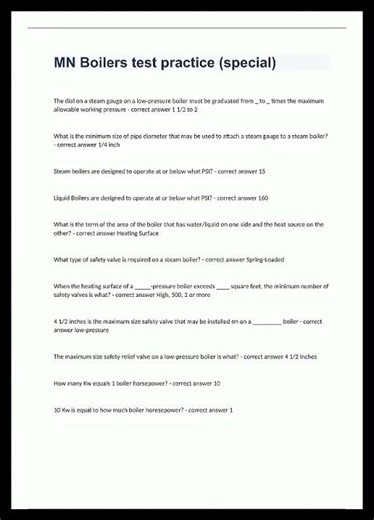 Mn Boilers Test Practice Special Fully Solved video