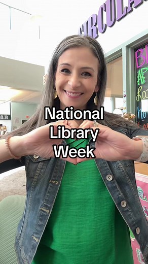We love our library daily, but maybe a little extra this week💕#national #library #Week #school #librarian #librarytiktok #librarytok #bookish #fun #activities #Inverted