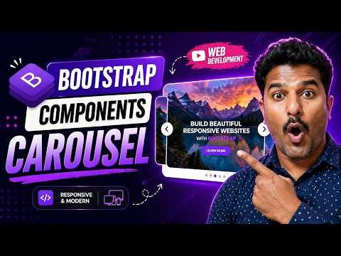Bootstrap Carousel in 10 Minutes 🚀 | Build Stunning UI Fast|Master Bootstrap Carousel 🎯