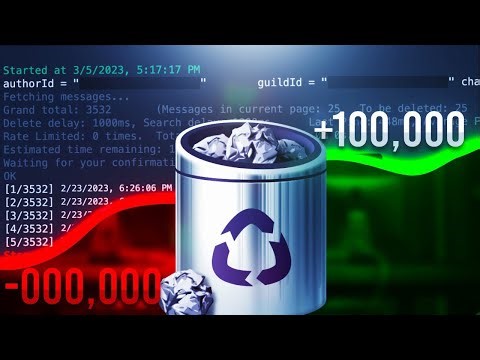 How to delete my messages en masse via DM or in a Discord server in 2 minutes, everything else is...