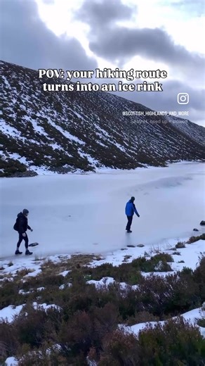 📍Hiking on Mar Lodge estate @National Trust for Scotland - the pond was actually less slippery than the icy paths! ❄️❄️❄️ . . . #visitscotland #cairngormsnationalpark #Aberdeenshire #yourscotland #scottishscenery