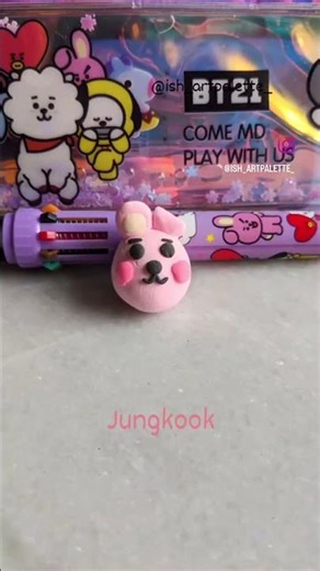 BT21 super clay models #bts #btsarmy #bt21 #dryclay #superclay