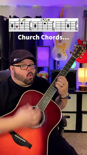 1M views · 24K reactions | Church Chords Guitar Tutorial! Yamaha Guitars #yamaha #yamahaguitar #church #churchservice #guitar #guitarra #guitare #music #musica #chevansmusic #musician #guitartutorial #acousticcover #learnguitar #musicteacher #guitarlessons #guitarteacher #guitaristsofinstagram #easy #beginner #chords #guitarchords #guitarist #guitaristsoftiktok #guitarists | Chas Evans | Facebook