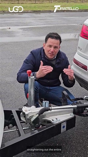 Driving stability on Trailers: AL-KO ATC on Turatello enclosed car transporter trailer #shorts