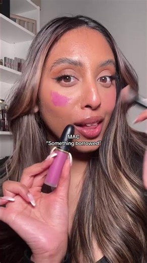 MAC “Something Borrowed” powder kiss as a blush?! #makeup