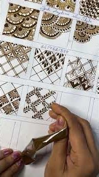 basic mehndi designs #mehndi #mehndidesign #henna #hennaclass #asansol #mehndiclass