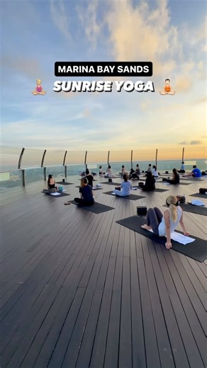 ⚠️ FACT: THIS IS THE best sunrise spot in Singapore… 🌅 #marinabaysands #singaporetravel #singaporetrip #singaporehack #marinabaysandsyoga #marinabaysandshack #travelvlog | Twosome Travellers