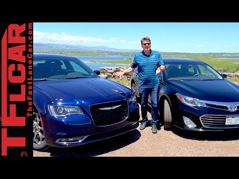 2015 Chrysler 300S vs Toyota Avalon 0-60 MPH Mega Mashup Review & Drag Race