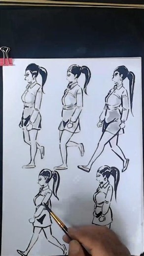 1 | Animation Key Frame Direction | Profile Walk_Ani