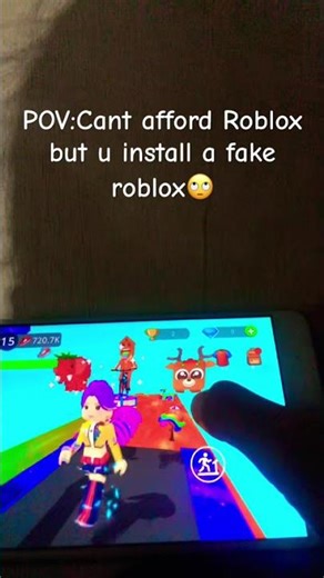 POV; cant afford roblox but u install a fake roblox🙄#fakeroblox #edit