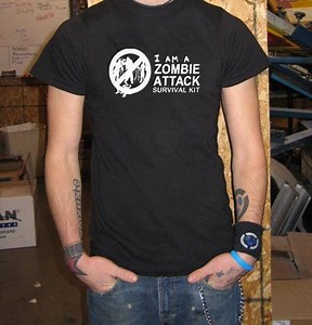 Zombie Attack Survival Kit T-shirt: Horror Graphic Design, Black White Cotton Blend (unisex XS-XXL, Casual) - Etsy Australia