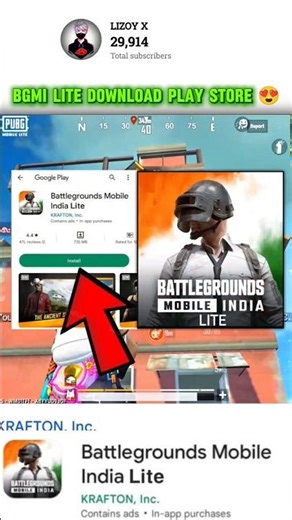 BGMI Lite Play Store Download 🥰 #bgmi #bgmiliteindia #pubgindia #bgmilite #shorts